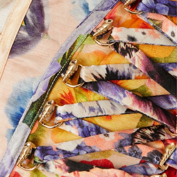 ZIMMERMANN
Wonderland floral-print linen and silk-blend organza
bustier top - Picture 4 of 5